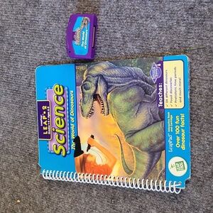 LeapFrog LeapPad science the world of dinosaurs book and game